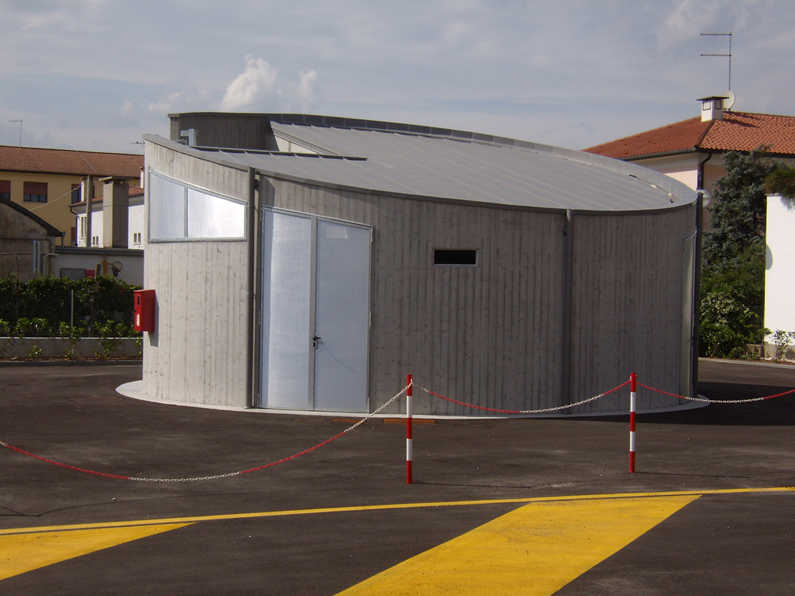 Costruzione di nuova centrale per i gas medicali presso la Casa di Riposo M. Bonora a Camposampiero (PD)